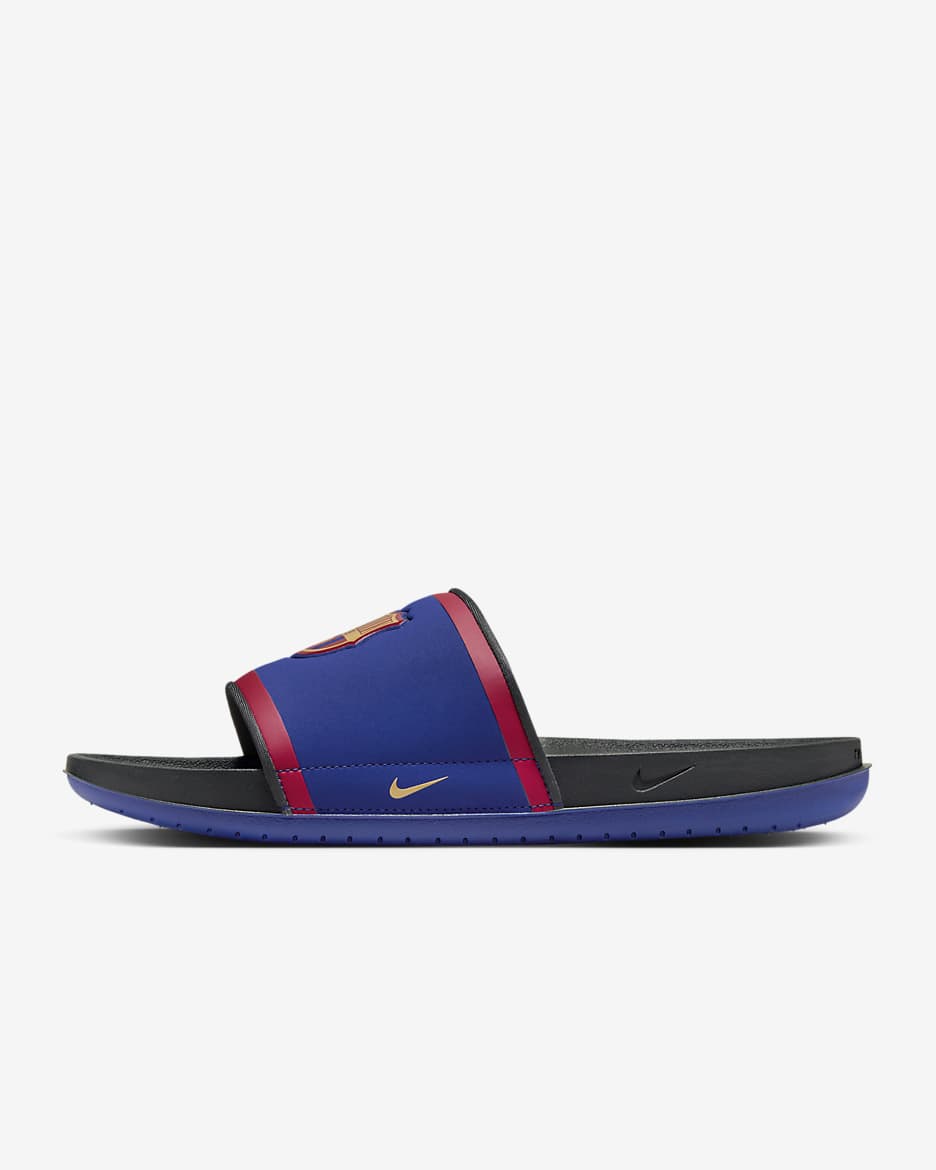 Nike Offcourt FC Barcelona Soccer Slides. Nike